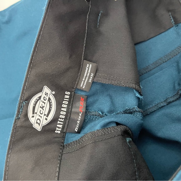 Dickies Skateboarding Slim Fit Pants 30x32 Teal - Picture 5 of 8